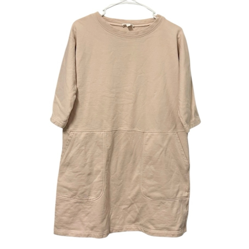 COS Pale Pink Sweatshirt Tunic Dress XS